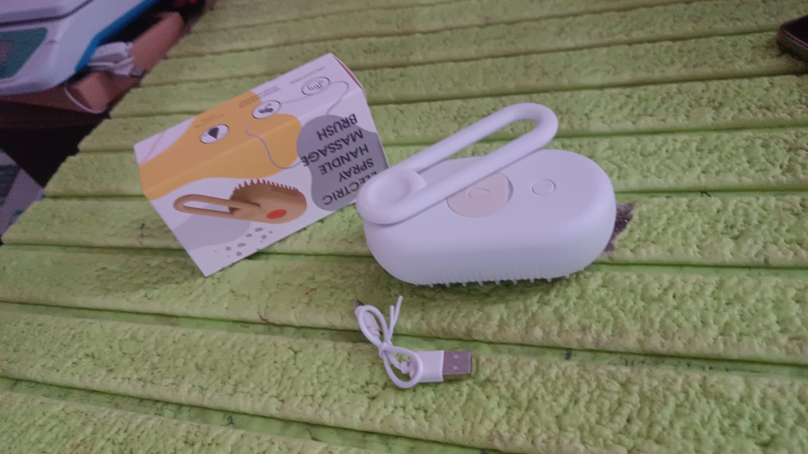 Electric Spray Handle Massage Brush, Hair Removal Brush Steam (1 Pc) Electric Spray Handle Massage Brush, Hair Removal Brush Steam (1 Pc)